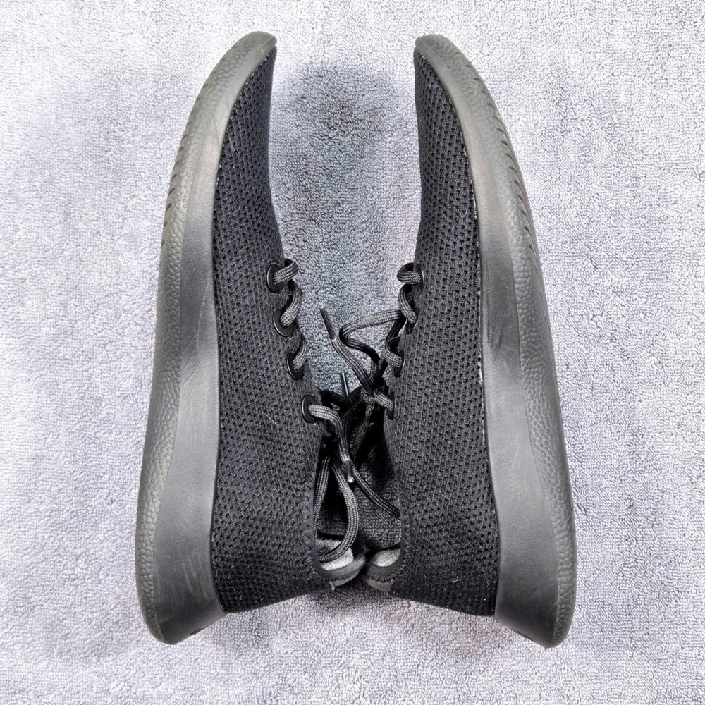 Allbirds Tree Runners Mens‎ Size 11 Black Good Sustainable Mesh Sneakers - Picture 11 of 13